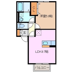 津新町駅 徒歩18分 1階の物件間取画像